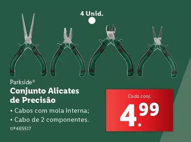 Oferta de .Com - Conjunto Alicates De Precisão por 4,99€ em Lidl