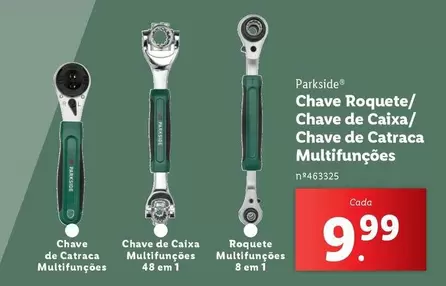 Oferta de Parkside - Chave De Catraca Multifunções por 9,99€ em Lidl