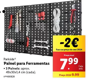 Oferta de Painel Para Ferramentas por 7,99€ em Lidl