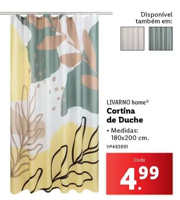 Oferta de Cortina De Duche por 4,99€ em Lidl