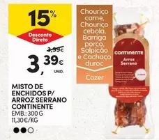 Oferta de Continente - Misto De Enchidos P/ Arroz Serrano por 3,39€ em Continente