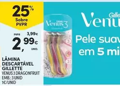 Oferta de Gillette - Lamina Descartavel por 2,99€ em Continente