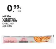 Oferta de Continente - Massa Quebrada por 0,99€ em Continente