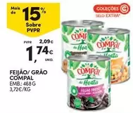 Oferta de Compal - Feijão/grao por 1,74€ em Continente