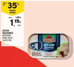 Oferta de Ramirez - Atum Natural por 1,19€ em Continente