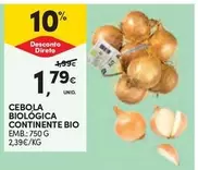 Oferta de Continente Bio - Cebola Biologica por 1,79€ em Continente