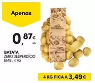 Oferta de A+ - Batata por 0,87€ em Continente