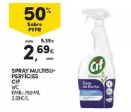 Oferta de Cif - Spray Multisu- Perficies por 2,69€ em Continente