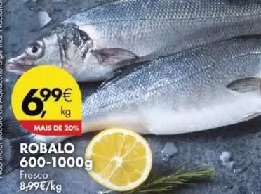 Oferta de Robalo 600-1000g por 6,99€ em Pingo Doce