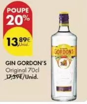 Oferta de Gordon's - Gin por 13,89€ em Pingo Doce