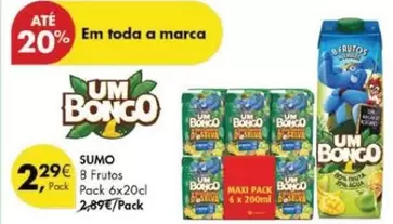 Oferta de A+ - 8 Frutos por 2,29€ em Pingo Doce