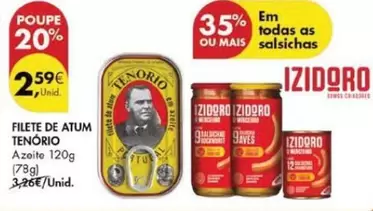 Oferta de Tenorio - Filete De Atum por 2,59€ em Pingo Doce