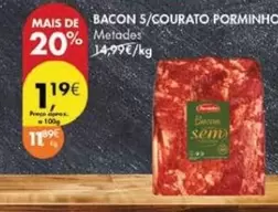 Oferta de Bacon 5/ Courato Porminho por 1,19€ em Pingo Doce