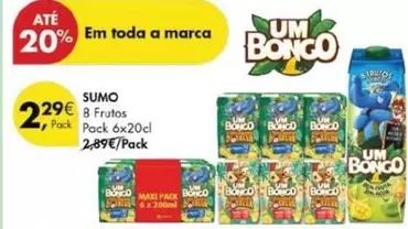 Oferta de A+ - 8 Frutos por 2,29€ em Pingo Doce