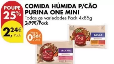 Oferta de Purina - Comida Humida P/cao por 2,24€ em Pingo Doce