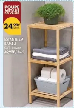 Oferta de Valor - Estante Em Bambu por 24,99€ em Pingo Doce