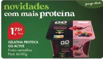 Oferta de Gelatina Proteica Go Active por 1,75€ em Pingo Doce