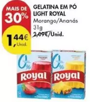 Oferta de Royal - Gelatina Em Po Light por 1,44€ em Pingo Doce