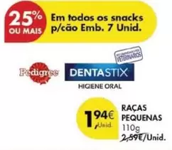 Oferta de Pedigree - Raças por 1,94€ em Pingo Doce