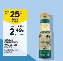 Oferta de Vaqueiro - Creme Culinario por 2,49€ em Continente Bom dia