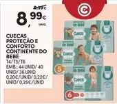 Oferta de Continente - Cueca Proteção E Conforto  Do Bebe por 8,99€ em Continente