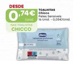 Oferta de Chicco - Toalhitas por 0,74€ em Intermarché