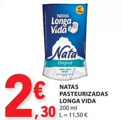 Oferta de Longa vida - Natas Pasteurizadas Longa Vida por 2,3€ em E.Leclerc