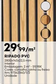 Oferta de Ripado Pvc por 29,99€ em Bricomarché