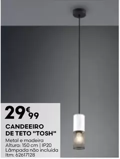 Oferta de Madeira - Candeiro De Teto por 29,99€ em Bricomarché