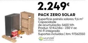 Oferta de Pack Zero Solar por 2249€ em Bricomarché