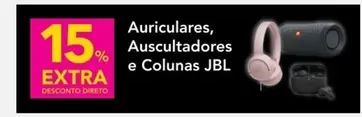 Oferta de Jbl - Auriculares, Auscultadores E Colunasem Radio Popular