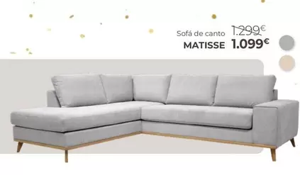 Oferta de Sofá De Canto Matisse  por 1099€ em Homy Casa