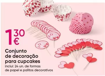 Oferta de Conjunto De Decoração Para Cupcakes por 1,3€ em Indi & Cold